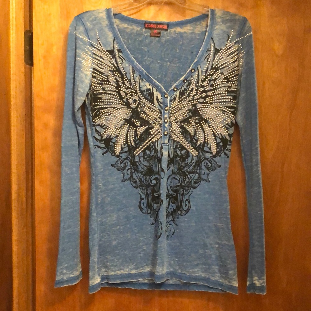 Rock & Roll Cowgirl Rhinestone Shirt